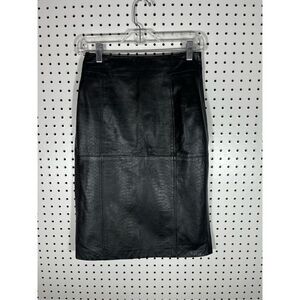 Halogen snakeskin leather skirt size 2P